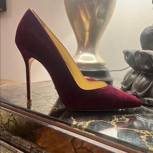 Elegant Burgundy Stiletto Heels